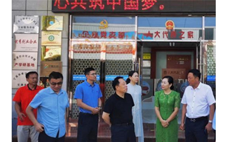 銀川市委常委、紀(jì)委書記、監(jiān)委主任劉智峰一行赴銀川伊百盛面對面問需求，實打?qū)嵔怆y題
